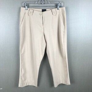 The Limited Cassidy Fit Capri Pants Beige Size 6 Womens Classic Style